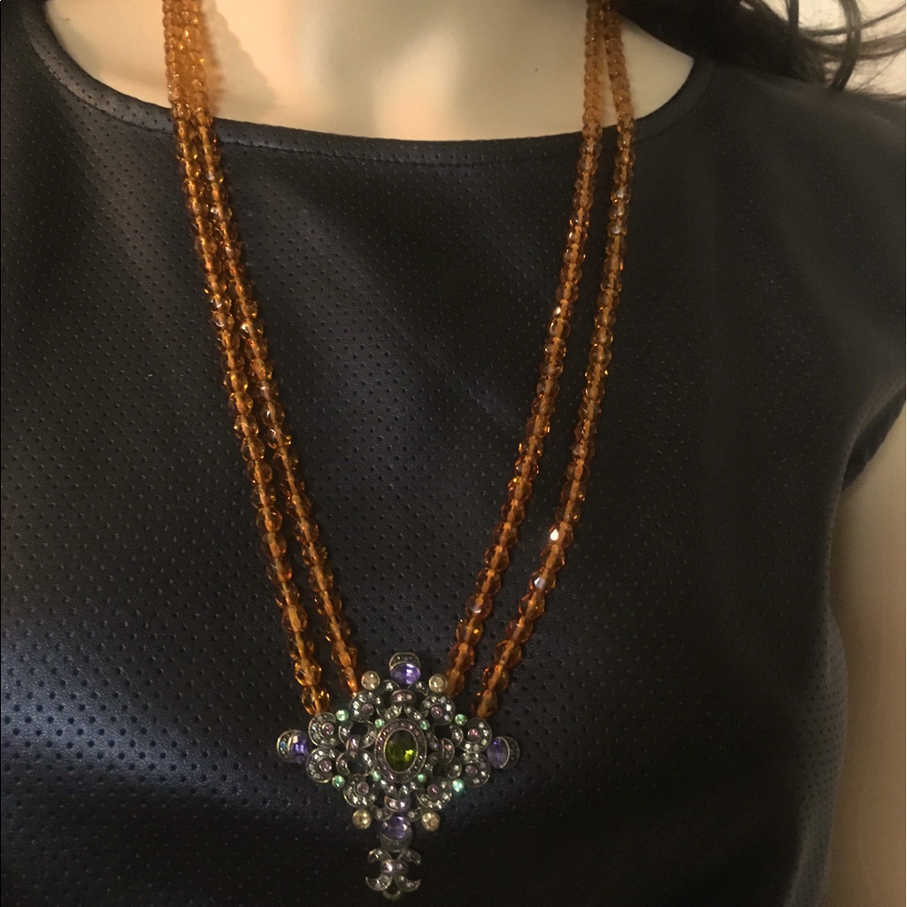 Lavintage Antique Brass Swarovski & Glass Beads